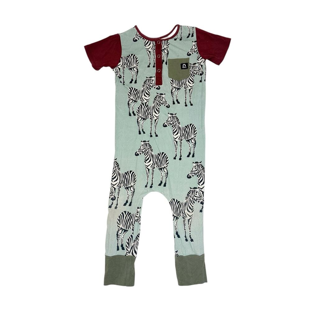 Rags Zebra Print Romper Size 3/4